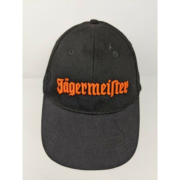 Jagermeister Slideback Hat Cap 3D Embroidered Spell Out Front & Embroidered Logo - Picture 2 of 12